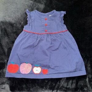 Gymboree Baby Girl Blue Apple Dress